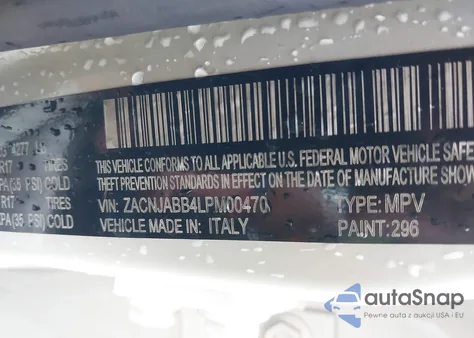 2020 Jeep Renegade Altitude Fwd из США, поврежденный, VIN ZACNJABB4LPM00470